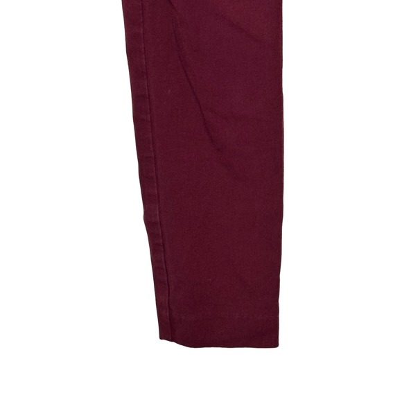 Old Navy Women's Pixie Pants Hi-Rise Skinny Chino Secret Slim Pockets Red Wine 2 - Picture 6 of 10